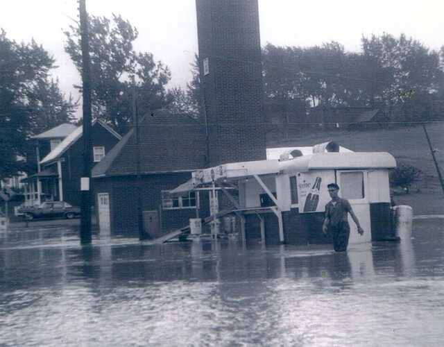 Inondation du bas du village