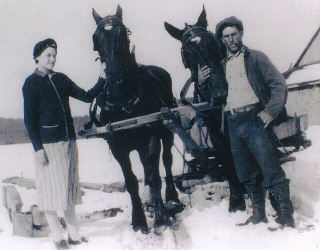 Marie-Ange Allard et son époux Léon Lafontaine