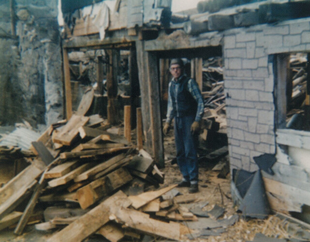 Démolition du moulin à scie