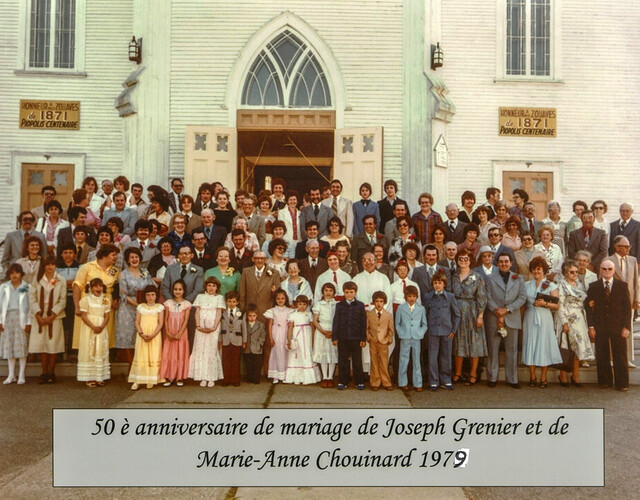 50e anniversaire de mariage de Joseph Grenier et Marie-Anne Chouinard