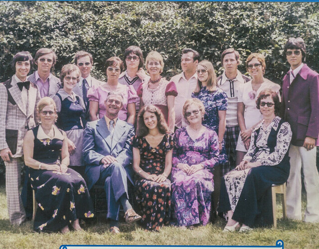 Photo de famille, 45 ans de mariage